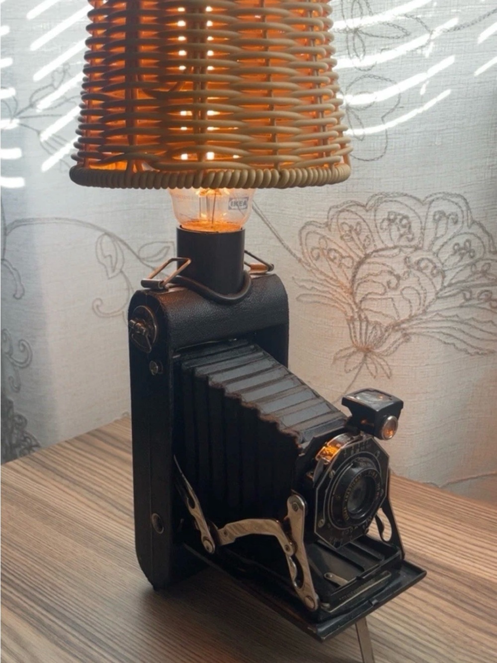 Kodak Junior Six-20 Series II Camera Vintage Converted To Lamp  Late 1930 - 1940